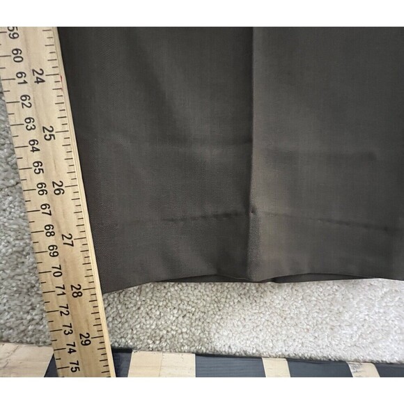 HAGGAR Men Dress Pants Brown Size 40x29 Flat‎ Front Classic Fit - Picture 7 of 7